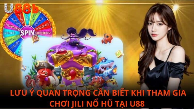 Lưu ý cần biết khi tham gia chơi tại Jili nổ hũ U88